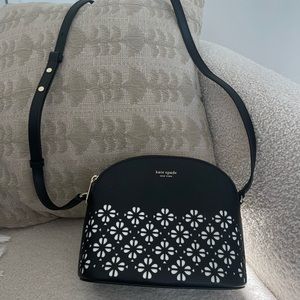 Kate Spade sylvia perforated medium dome crossbody